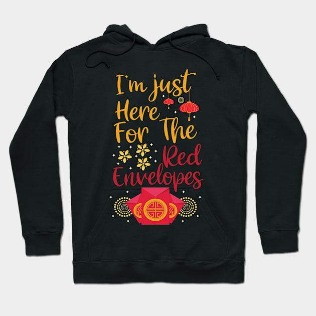 Chinese New Year Red Envelopes Hoodie by FamiLane